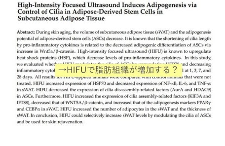 新しいHIFU機器 ウルトラセルzi: お肌のハリ改善やリフトアップに期待