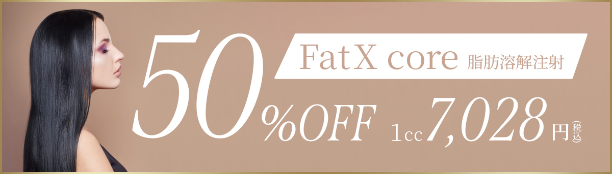 脂肪溶解注射 fatX-core 50%OFF